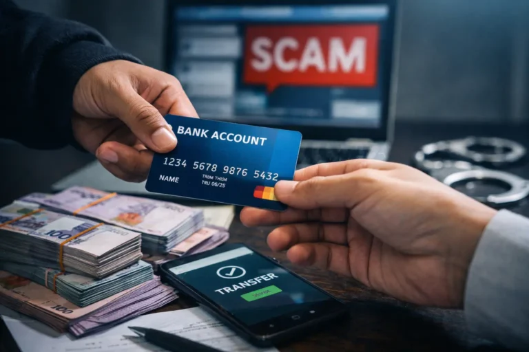 Individu meminjamkan akaun bank kepada orang lain untuk transaksi scam di Malaysia