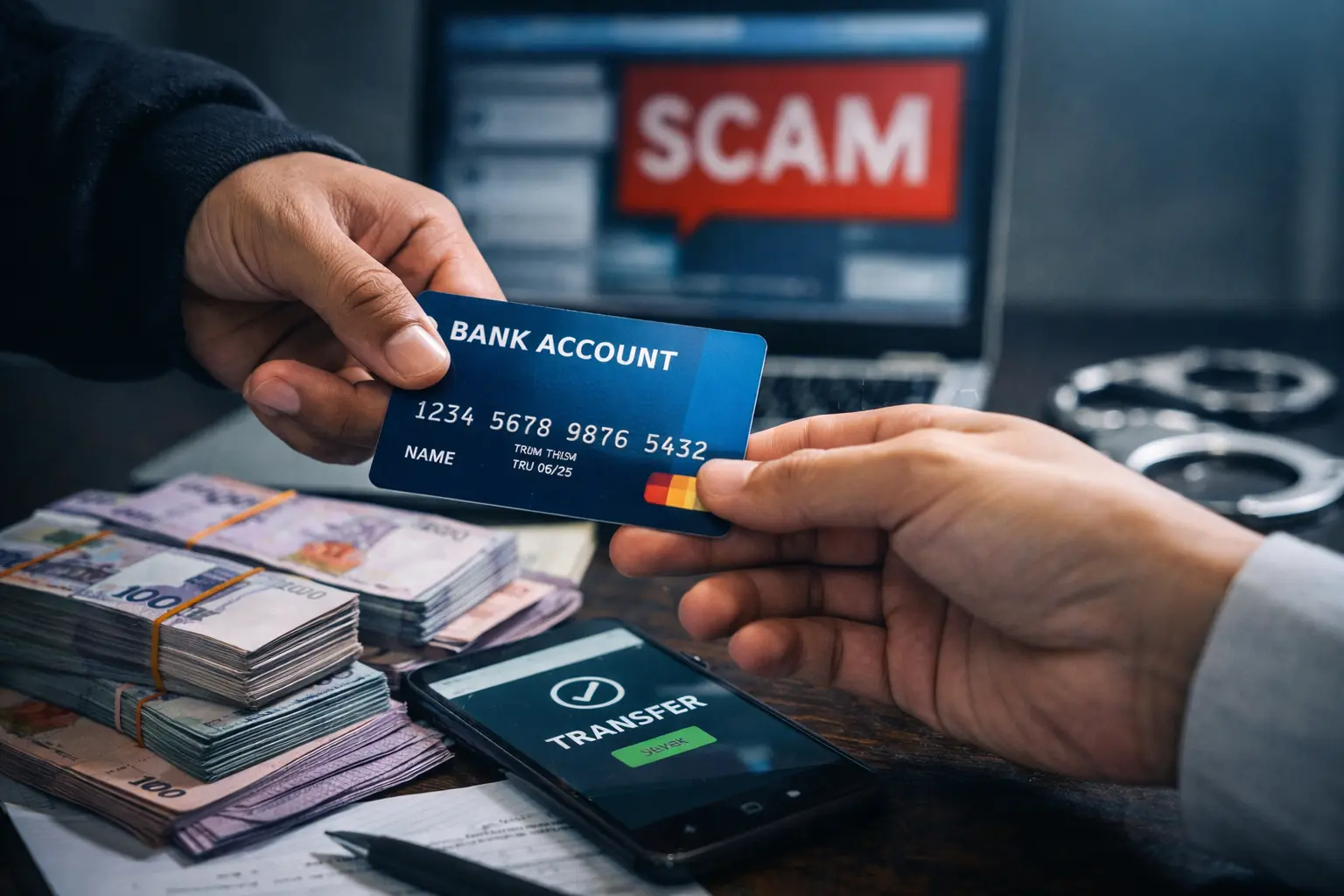 Individu meminjamkan akaun bank kepada orang lain untuk transaksi scam di Malaysia